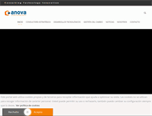 Tablet Screenshot of anovagroup.es